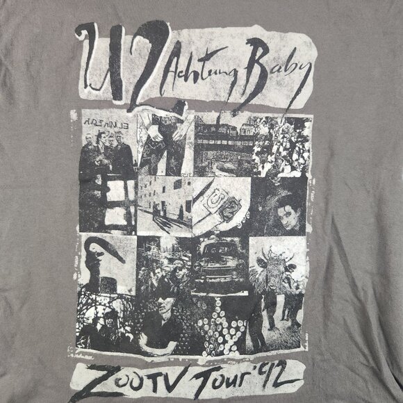 U2 Zoo TV Tour '92 Original Adult Extra Small Shirt Cotton Bono Fly Achtung Baby - Picture 2 of 9